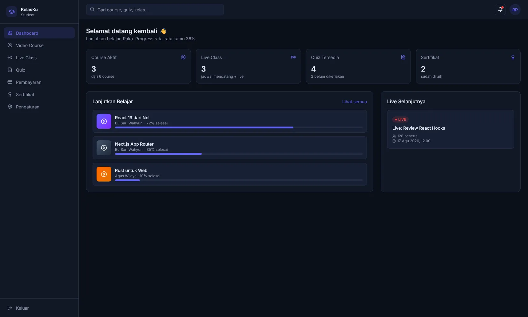 E-Learning Platform